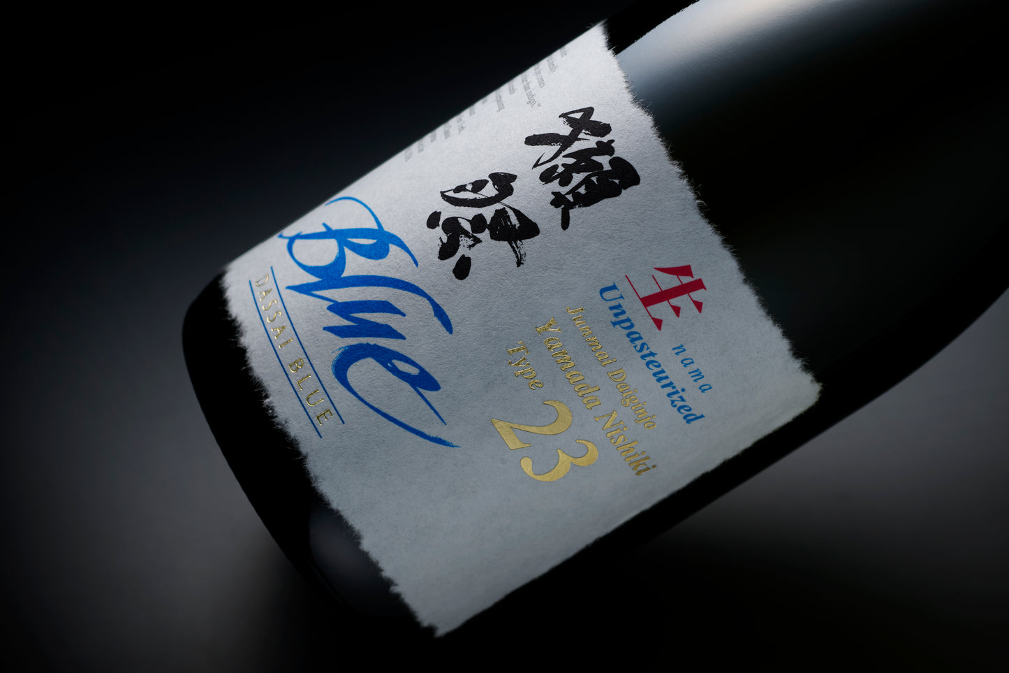 Dassai Blue Type 23 NAMA Junmai Daiginjo Sake 720ml Bottle - angle